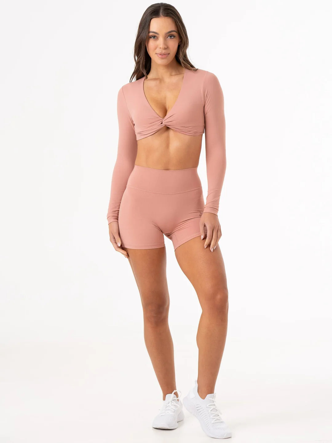 Ryderwear NKD High Waisted Shorts Dusty Pink MVMNT LMTD